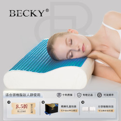 BECKY 深睡记忆棉枕头护颈助眠记忆棉枕芯波浪枕头慢回弹记忆枕头