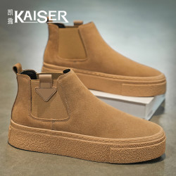 凯撒 KAISER/凯撒·男鞋爆款时尚休闲百搭马丁靴男士一脚蹬高帮耐磨板鞋