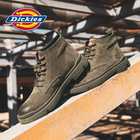 Dickies 马丁靴加绒保暖高帮工装靴男防滑春季男鞋时尚休闲鞋子男