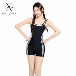 型盛 泳衣女游泳馆专用2026新款运动遮肚显瘦保守连体平角温泉专业竞速