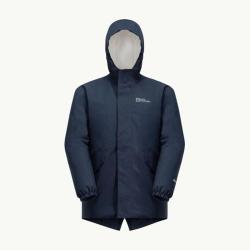 Jack Wolfskin 秋冬户外拉链连帽棉衣儿童款舒适休闲保暖外套