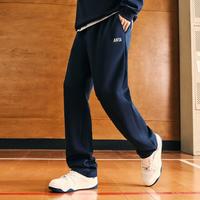 安踏 男子秋冬运动长裤宽松直筒针织棉休闲裤青少年卫裤