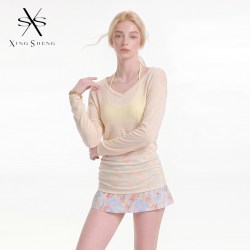 型盛 2026新款纯欲度假风碎花罩衫比基尼女夏分体四件套泳衣小个子显瘦