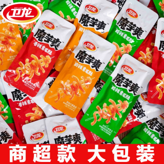 卫龙魔芋爽 魔芋爽加量20素毛肚麻酱香辣味素肉解馋休闲零食小吃麻辣大包装 5包酸辣味