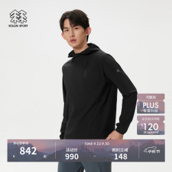 KOLON SPORT LHRT6MN065-BK AIRDOT吸湿速干 黑色 XL 长袖T恤