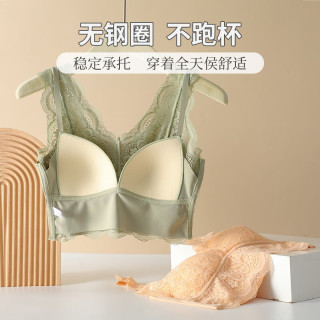 芬腾可安 法式蕾丝乳胶美背内衣固定 肤色 XL码(115-135斤)