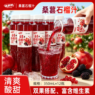 Hidolly 桑葚石榴汁双口味果汁素含维生素350ml*6瓶