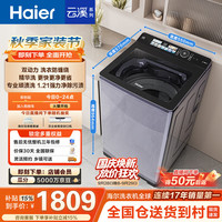 海尔 云溪波轮洗衣机全自动 精华洗 10公斤 直驱变频 双动力防缠绕 ES100B56Plus6 一级能效 星蕴银