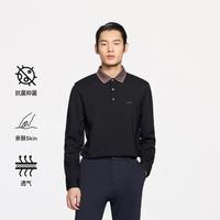 劲霸男装 劲霸 劲霸男装微弹柔软商务长袖抗菌Polo衫|BTXE3630