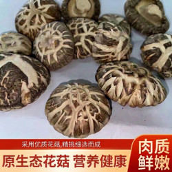 鄂随菇业 随州花菇干货椴木香菇蘑菇茶花菇蘑菇营养菌菇冬菇农家特产批发价