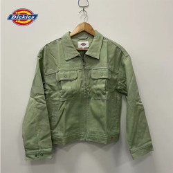 Dickies 工装夹克外套秋季美式休闲宽松上衣 军绿色    L