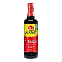 海天 生抽老抽500ml酿造酱油家用商用凉拌炒菜红烧上色厨房调味料