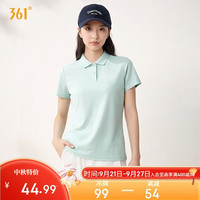 361° t恤女夏季新款运动polo衫速干休闲跑步健身短袖上衣662624111H-3
