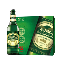 龙山泉 啤酒绿棒子535ml*12瓶整箱装 辽宁本溪特产