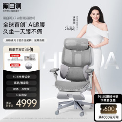 黑白调 X7人体工学椅 办公椅 电脑椅 按摩加热款