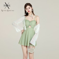 型盛 游泳衣2026新款微胖女孩遮肉显瘦高级感保守夏纯欲风温泉泳装