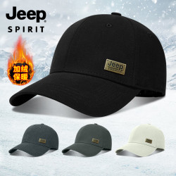 JEEP SPIRIT JEEP秋冬2026新款保暖休闲男款帽子正品时尚2026鸭舌棒球帽百搭