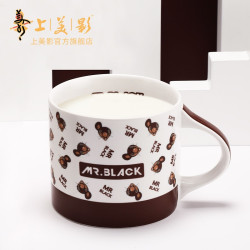 上海美术电影制片厂 黑猫警长 陶瓷马克杯 一只耳款