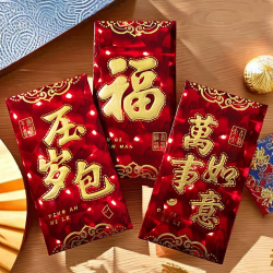 喜鹊 新年红包加厚通用新年利是封红包袋过年春节压岁红包祝福