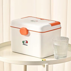 家用药品药箱收纳盒方便居家日用手提医药箱