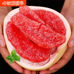 淘金币11.9 正宗福建红心柚子红肉蜜柚4.5元皮薄现摘蜜柚新鲜当季甜蜜红肉柚水果