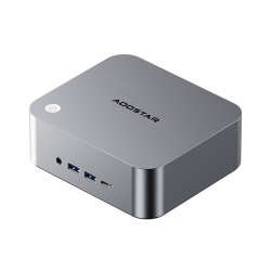 天钡 MACO 迷你主机 锐龙7 PRO 6850H 双USB4 银白色 板载16G LPDDR5内存 准系统 双频WIFI6
