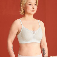 染岸 中年妈妈女士内衣夏薄款大码无痕大胸显小防下垂收副乳文胸罩