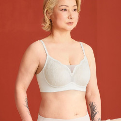 染岸 中年妈妈女士内衣夏薄款大码无痕大胸显小防下垂收副乳文胸罩