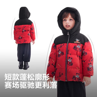 波司登 迪士尼联名90绒儿童羽绒服 米奇赛车红 120/60
