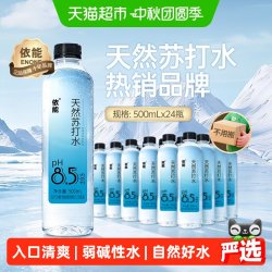 依能 天然苏打水 无糖无汽弱碱性 500ml*24瓶