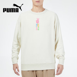 PUMA 男款针织卫衣圆领套头透气舒适卫衣533037-73 XL码