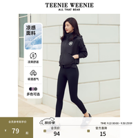 TEENIE WEENIE 小熊2024速干运动瑜伽裤鲨鱼裤女 黑色 165/M