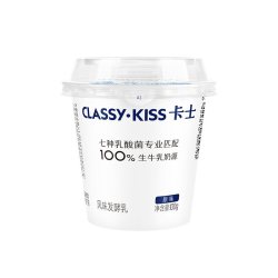 卡士 100g低温酸奶风味慢发酵生牛乳早餐100g原味*24杯