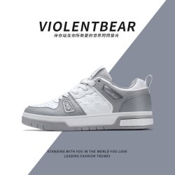 暴力熊 Violentbear/暴力熊轻奢时尚休闲男情侣潮鞋韩版白色板鞋男款6669