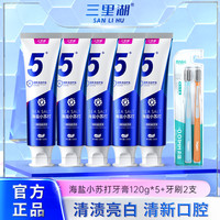 三里湖 海盐牙膏清洁口气洁白120g
