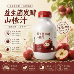 愚果天然植物益生菌新鲜食用营养发酵山楂汁