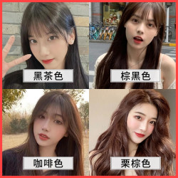 染发膏泡沫染发剂咖啡色显白发色黑茶色流行色不伤发栗棕色