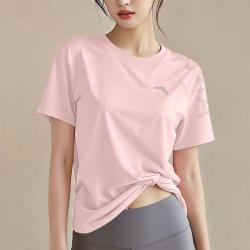 安踏 多彩速干T丨吸湿排汗运动T女子夏季透气训练瑜伽普拉提健身T恤
