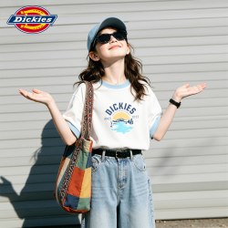 Dickies 女童夏季短袖t恤2026新款童装女孩速干衣凉感儿童运动上衣