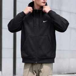 NIKE 外套男2026新款舒适保暖运动服连帽休闲夹克男