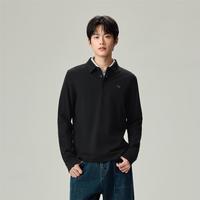 佐丹奴 2026年秋季新款小刺绣珠地针织休闲日常简约长袖POLO男士