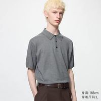 优衣库 可机洗针织polo衫/短袖优衣库男装女装481725