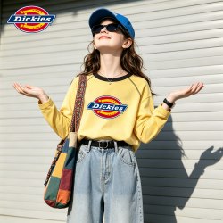 Dickies 秋装女童长袖t恤2026新款女孩索罗娜上衣洋气好看儿童衣服