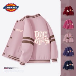 Dickies 女童外套春秋款2026新款女孩棒球服粉色时髦上衣儿童秋装