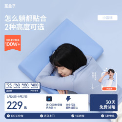 蓝盒子 小蓝枕N2记忆棉枕头枕芯 10cm 深睡护颈枕