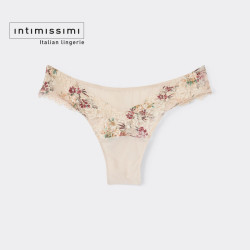 Intimissimi 意舒漫秋冬新碎花蕾丝低腰半包臀巴西式内裤SBD2294