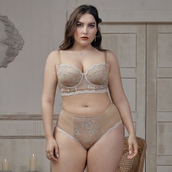 EMMA ROSE EMMAROSE春夏薄款透气大码女士内裤胖mm性感蕾丝中高腰三角裤底裤