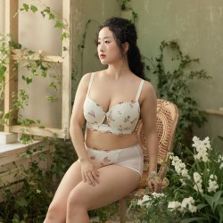EMMA ROSE EMMAROSE秋冬大码内衣薄款大胸显小文胸上托下防垂大码内衣