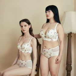 EMMA ROSE EMMAROSE薄款大码内衣聚拢收副乳防上托下垂胸罩胖mm大胸显小文胸