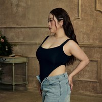 EMMA ROSE EMMAROSE 连体吊带女高弹紧身显瘦连体衣性感轻塑身内衣打底外穿